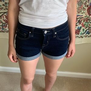 Dark wash “Mid Rise Shortie” *Last Chance Moving Sale*